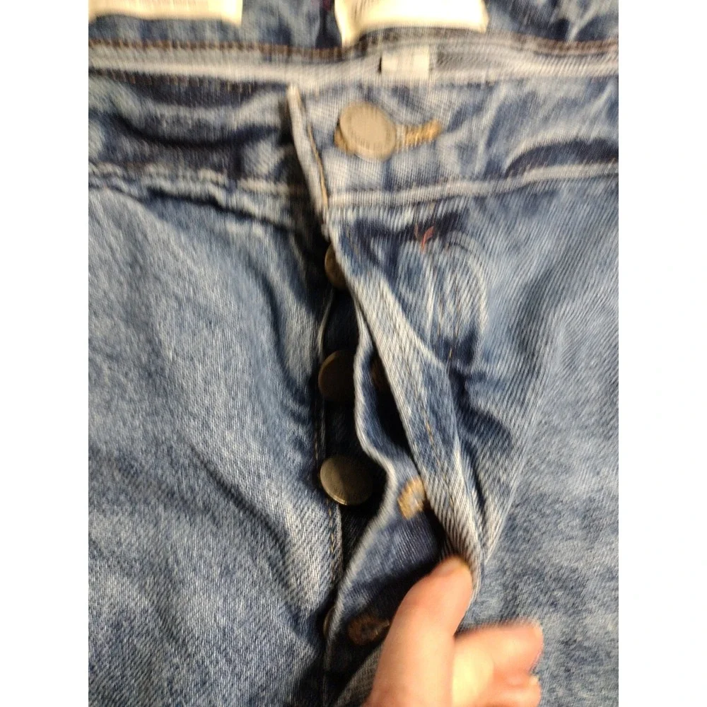 Universal Thread‎ Womens 22 Mid Rise 90s Baggy Denim Shorts Blue Cotton